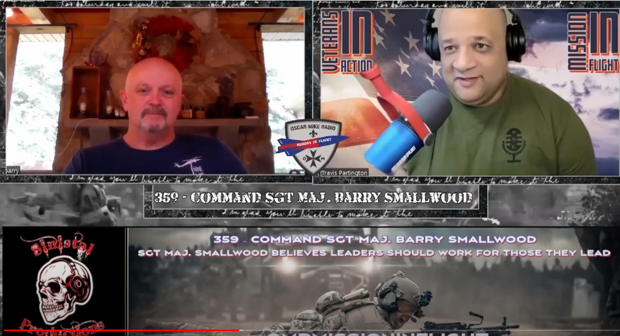 Oscar MikeRadio- 359 – Command SgtMaj Barry Smallwood joins us post thumbnail image